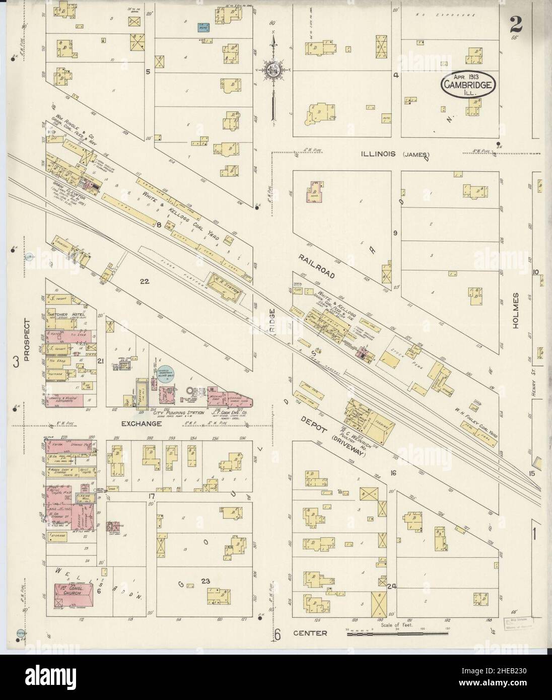 Cambridge illinois map hires stock photography and images Alamy