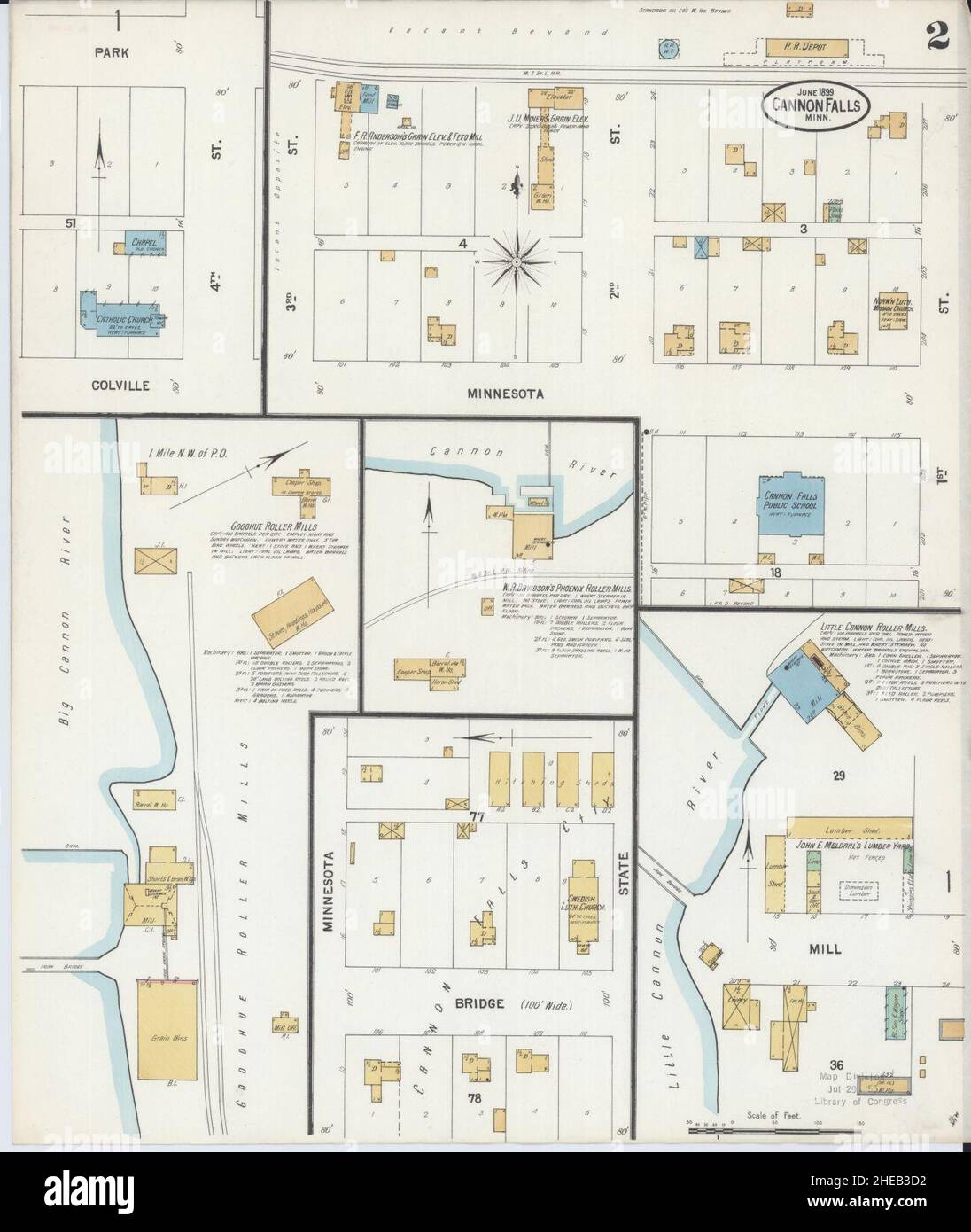 Cannon falls minnesota map hires stock photography and images Alamy