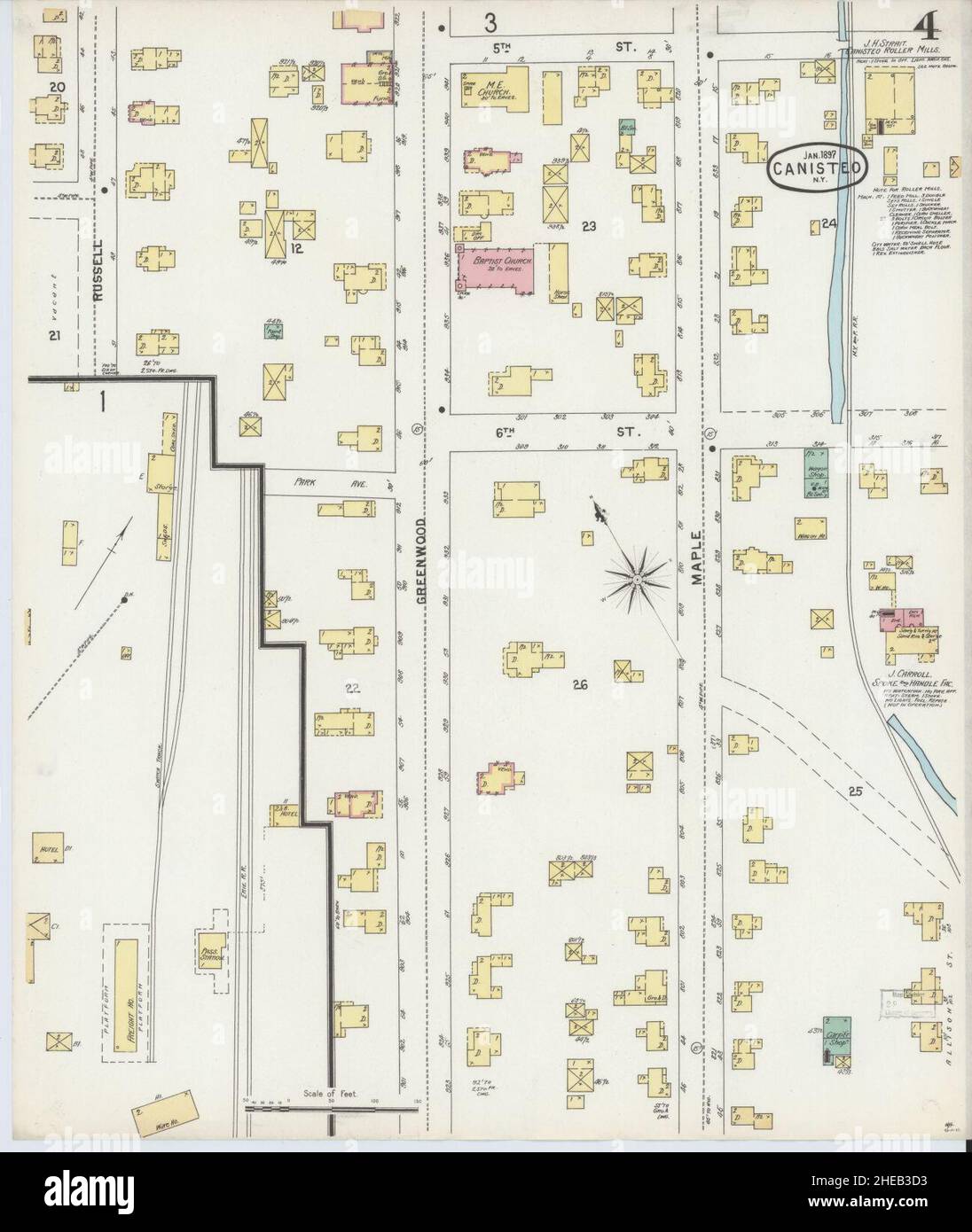Map of canisteo new york hires stock photography and images Alamy
