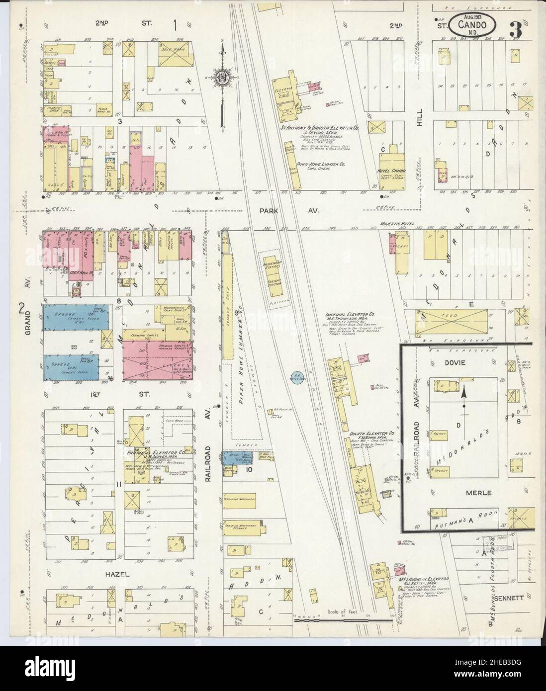 Cando north dakota map hires stock photography and images Alamy