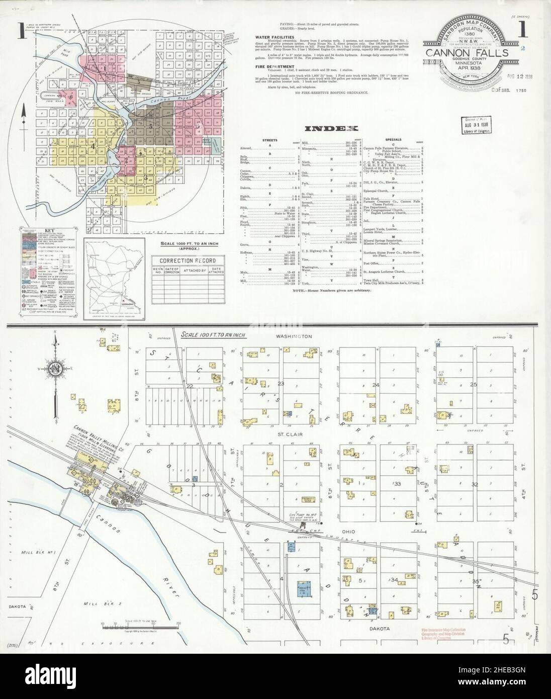 Map of cannon falls hires stock photography and images Alamy