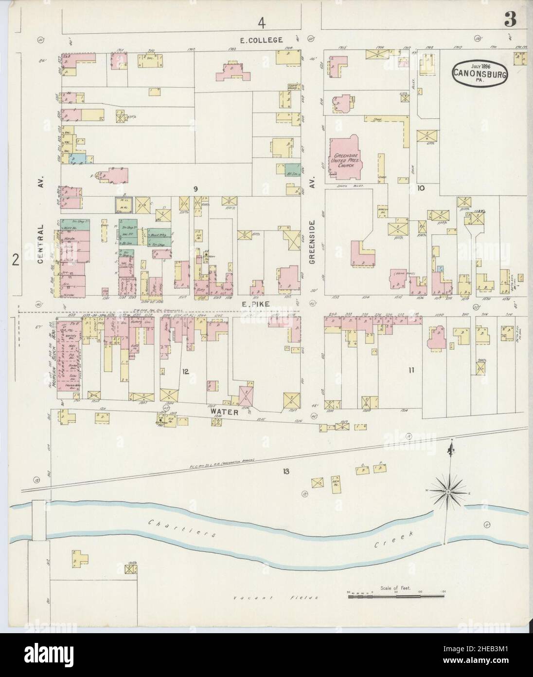 Map of canonsburg hires stock photography and images Alamy