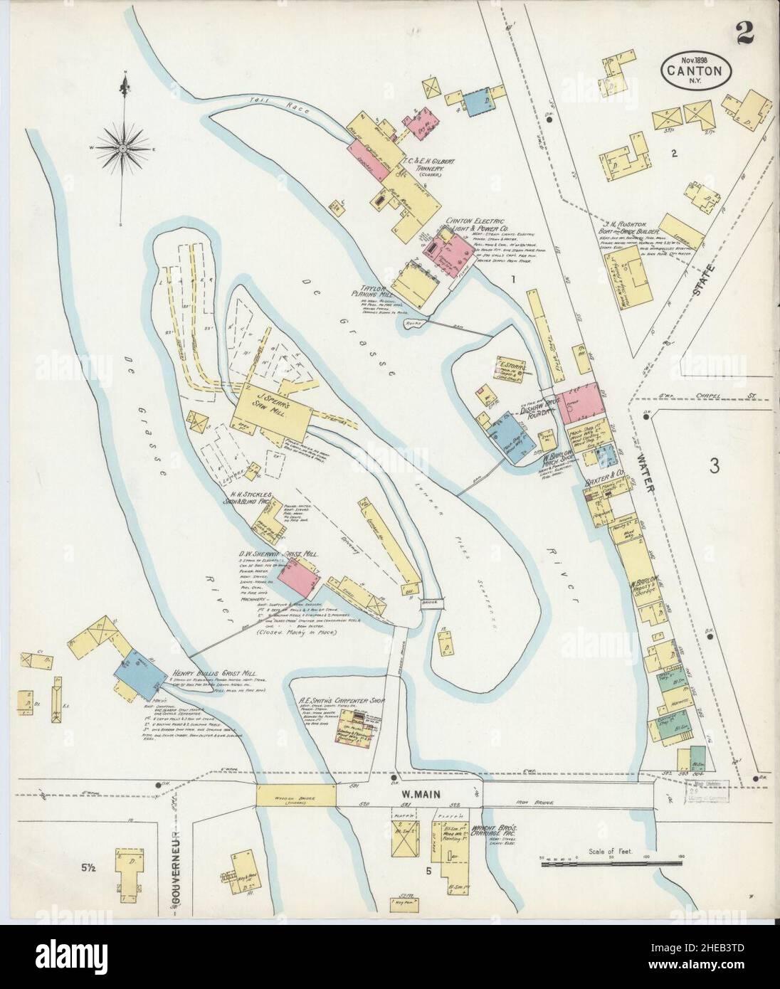 Map of canton new york hires stock photography and images Alamy