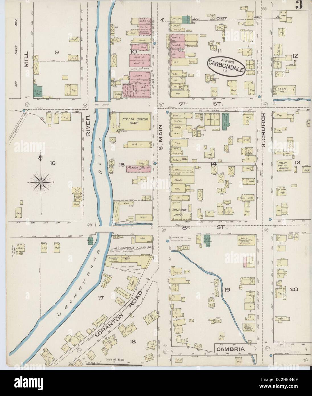 Carbondale pennsylvania map hires stock photography and images Alamy