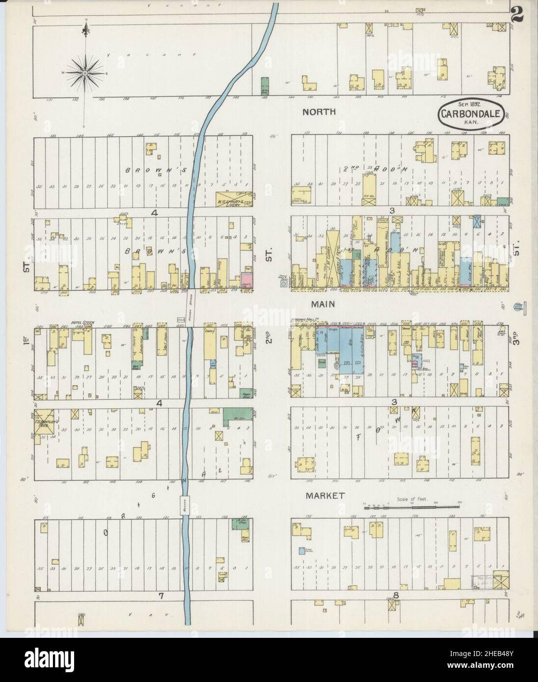 Carbondale kansas map hires stock photography and images Alamy