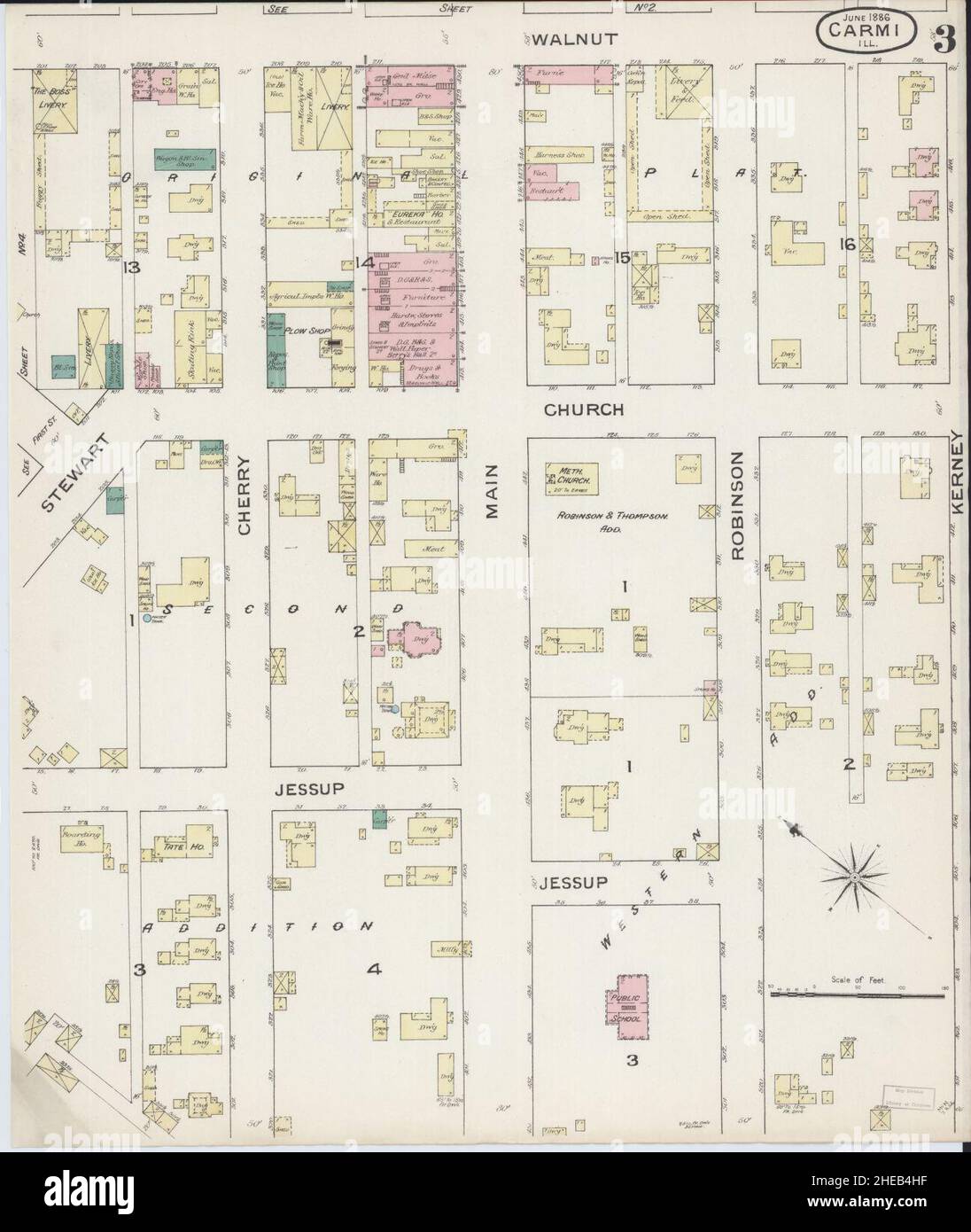 Carmi map hi-res stock photography and images - Alamy