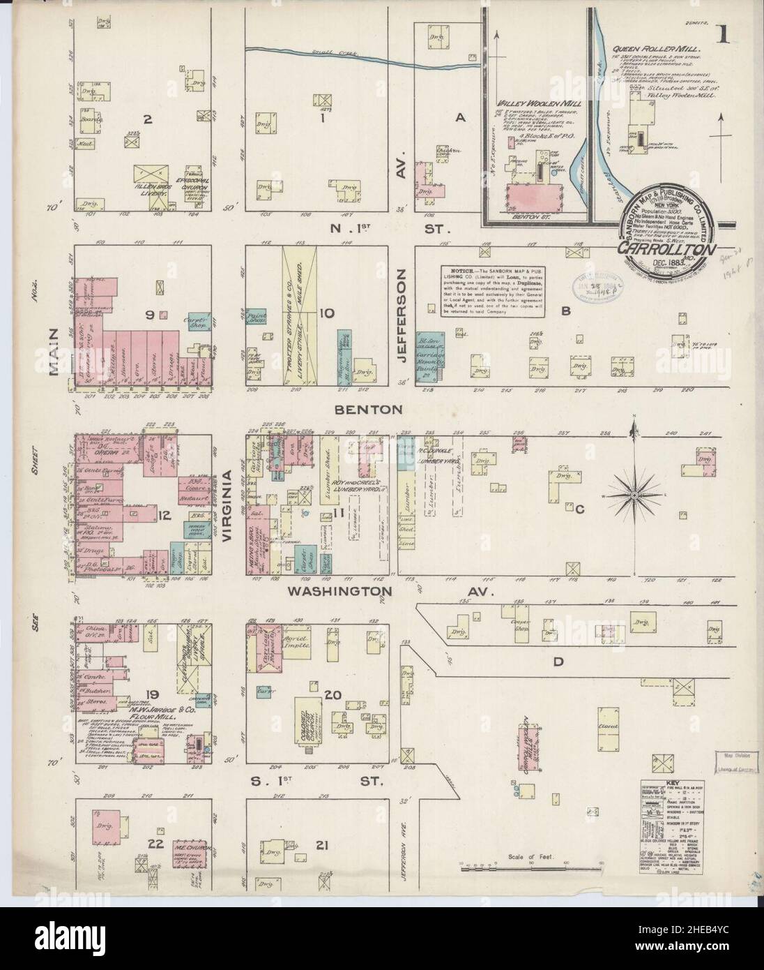 Carrollton missouri map hires stock photography and images Alamy