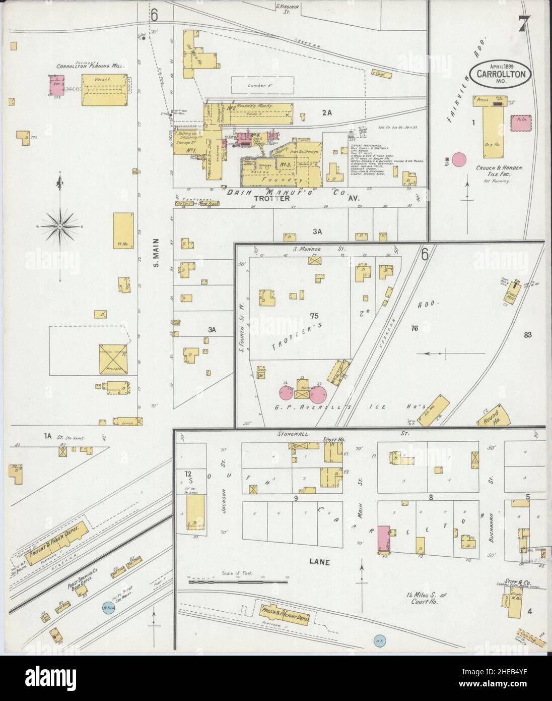 Carrollton missouri map hires stock photography and images Alamy