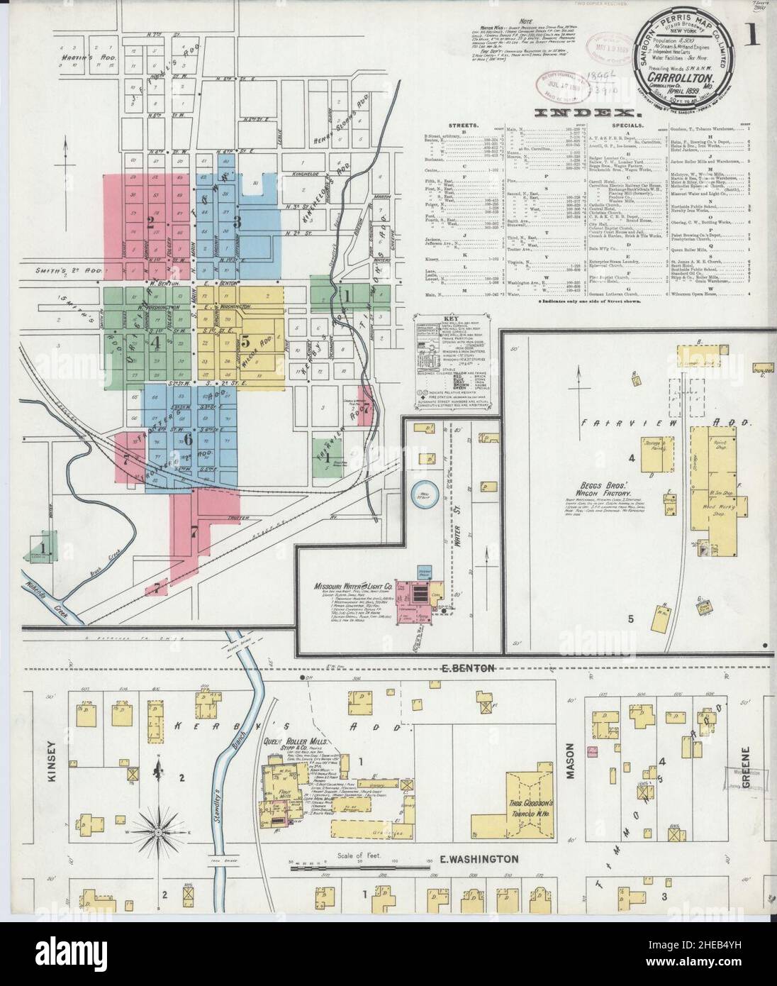 Carrollton missouri map hires stock photography and images Alamy