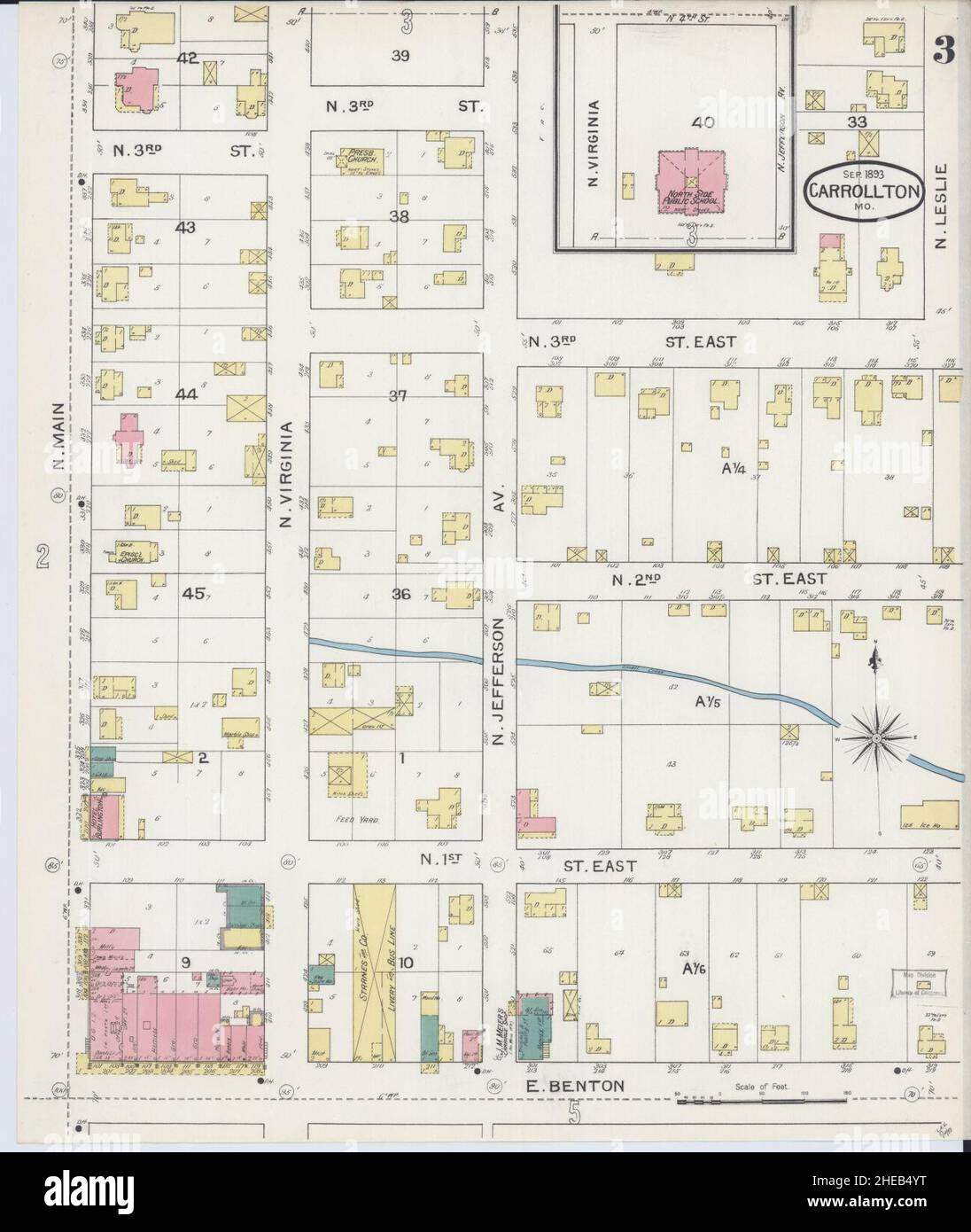 Carrollton missouri map hires stock photography and images Alamy