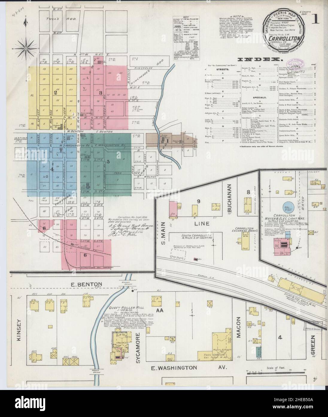 Carrollton missouri map hires stock photography and images Alamy