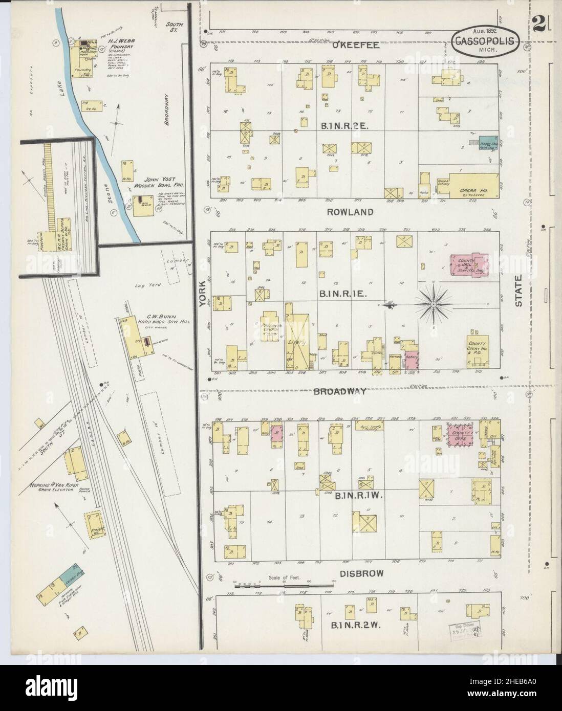 Map of cassopolis hires stock photography and images Alamy