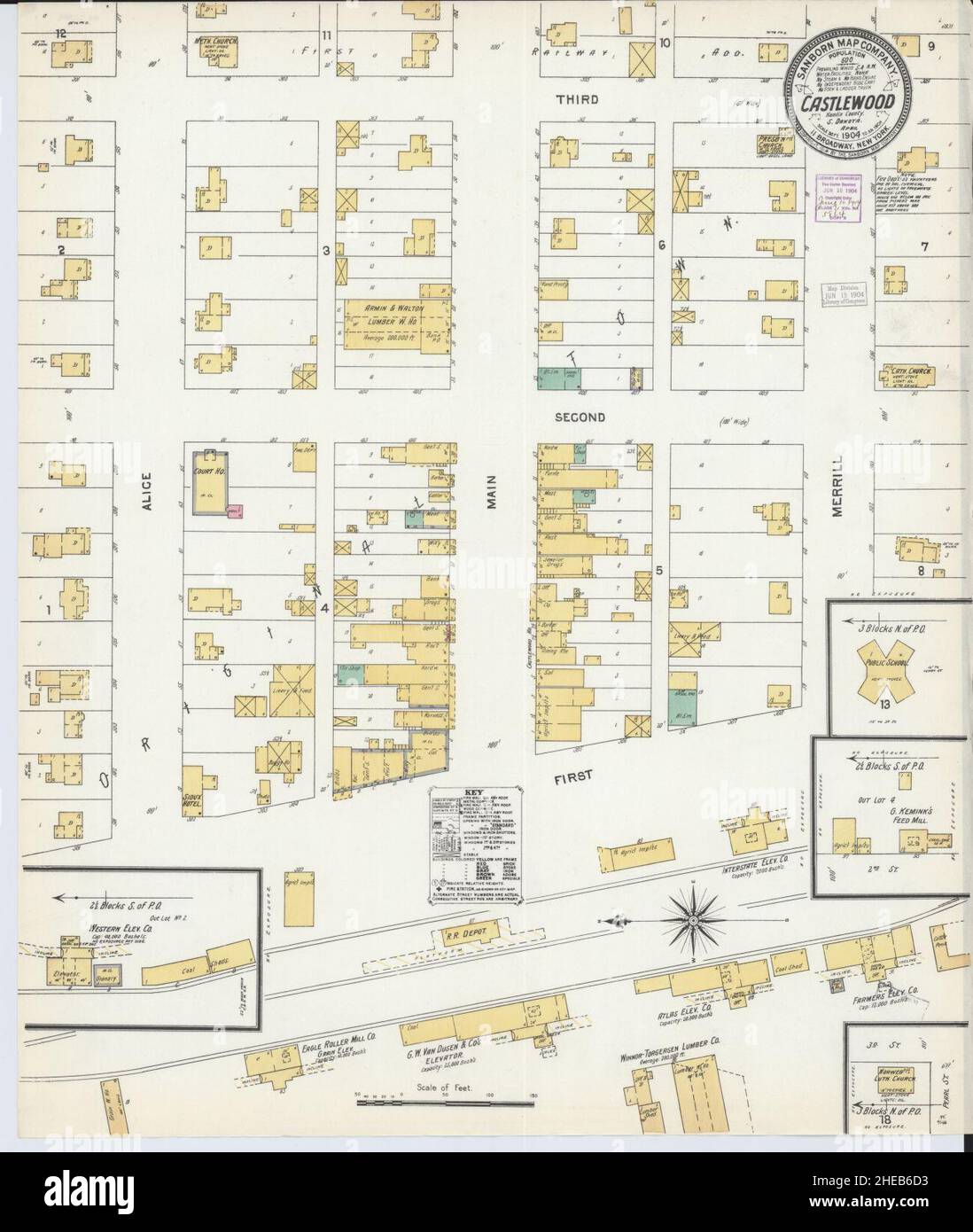 Castlewood south dakota map hires stock photography and images Alamy