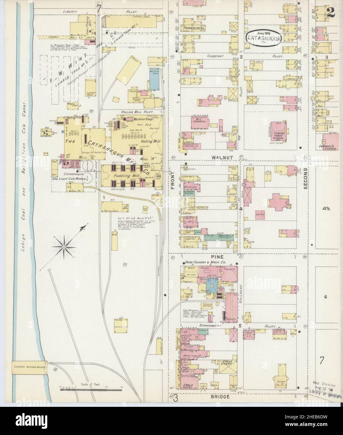 Sanborn Fire Insurance Map from Catasauqua, Lehigh County, Pennsylvania ...