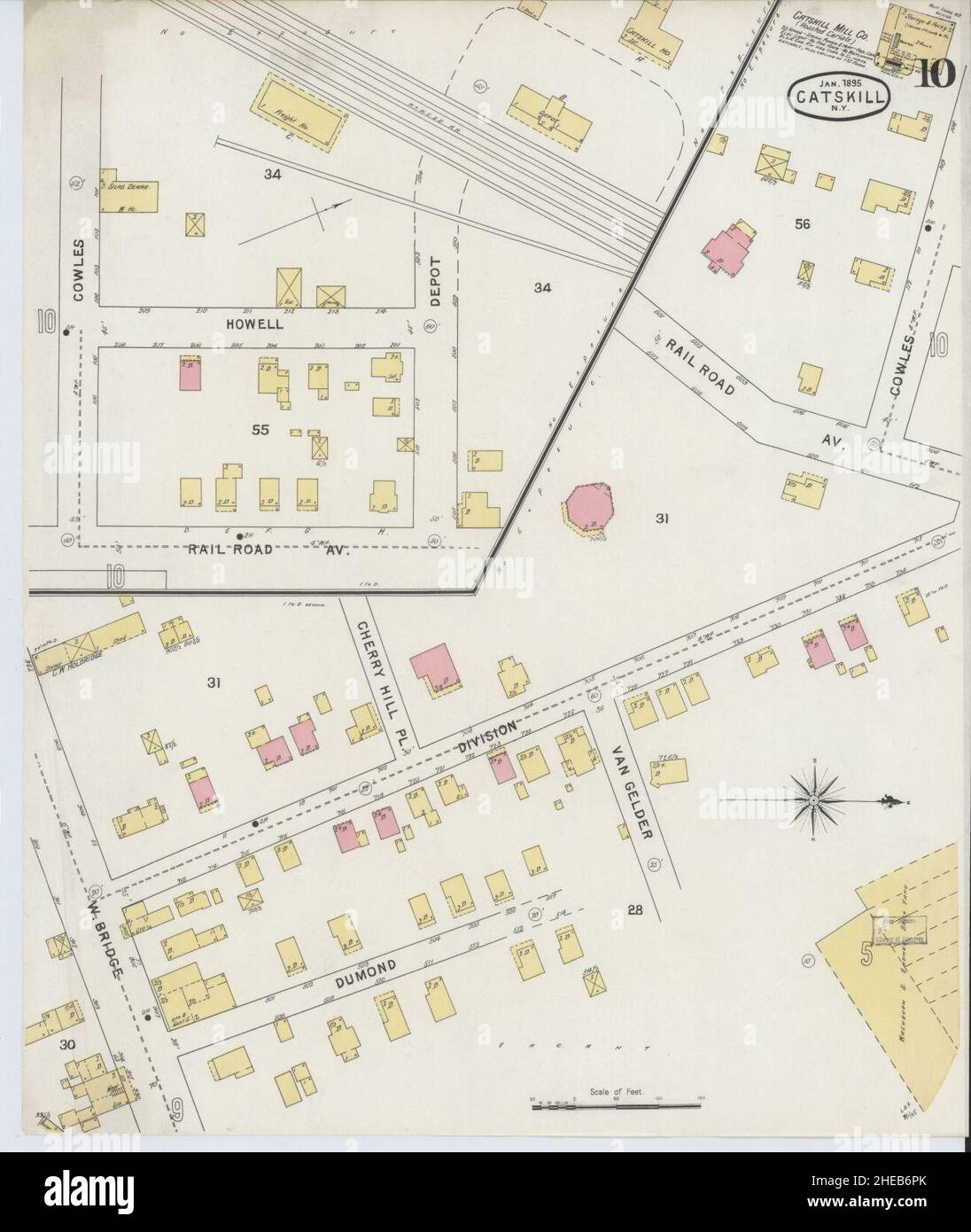 Map of catskill hires stock photography and images Alamy