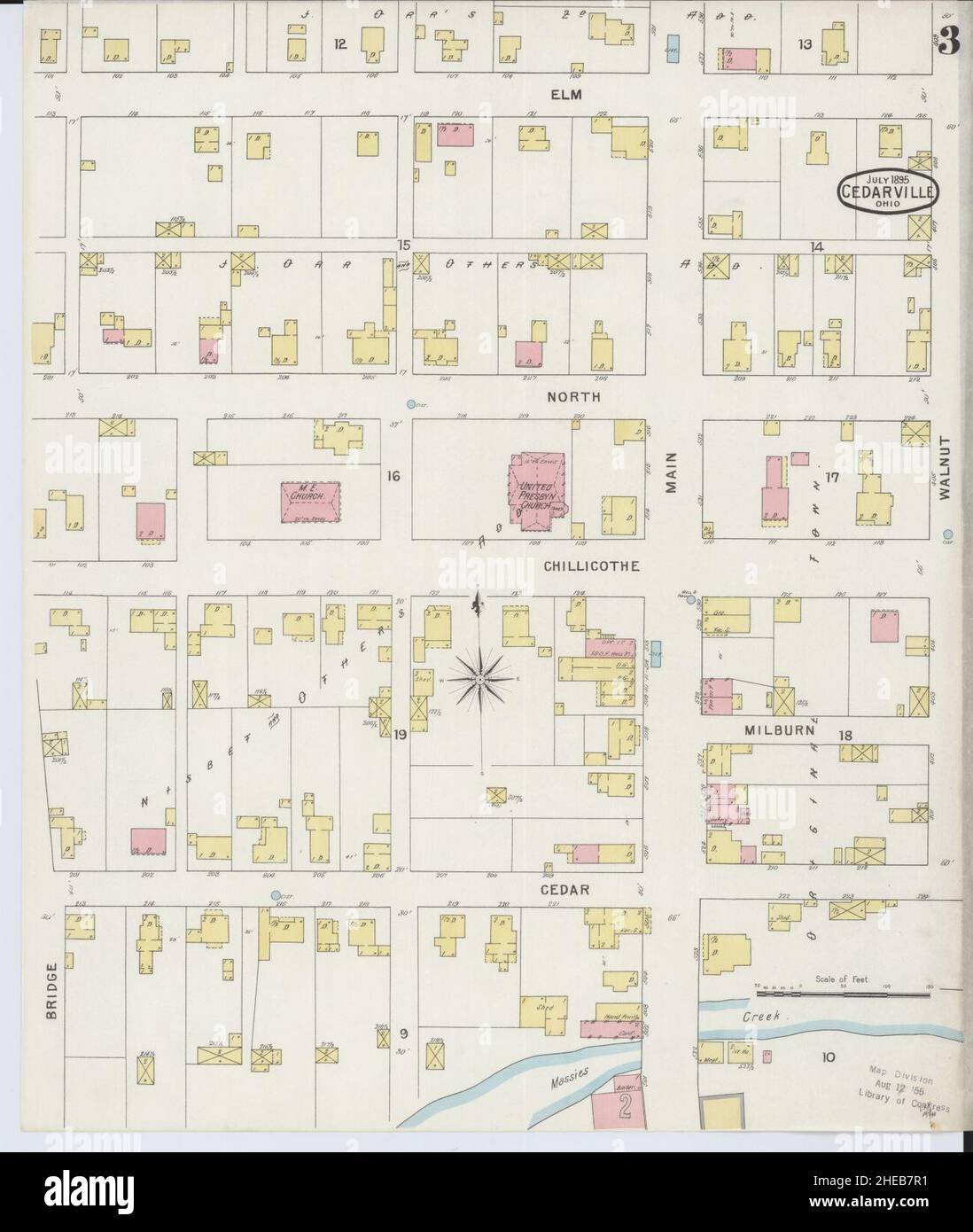 Cedarville map hires stock photography and images Alamy