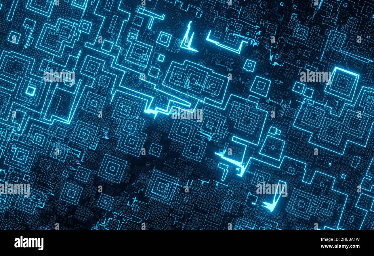 3D Technology connection digital data abstract background Stock Photo ...