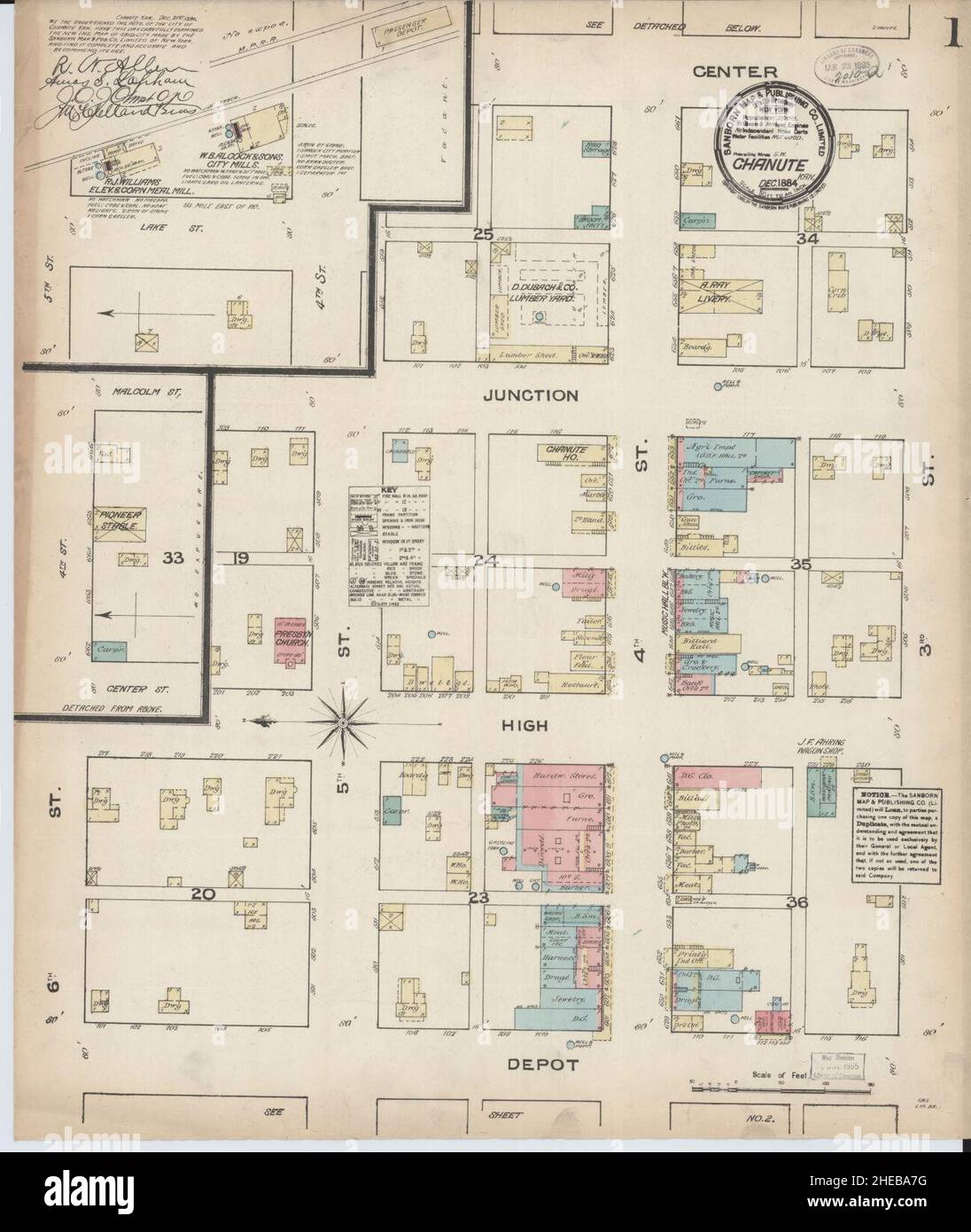 Chanute map hires stock photography and images Alamy
