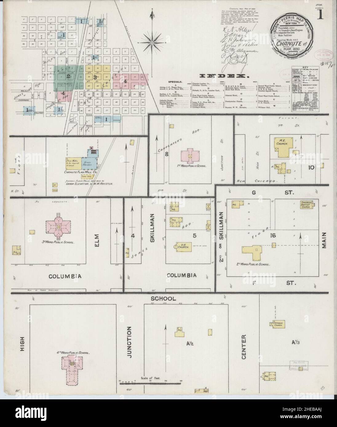 Chanute kansas map hires stock photography and images Alamy