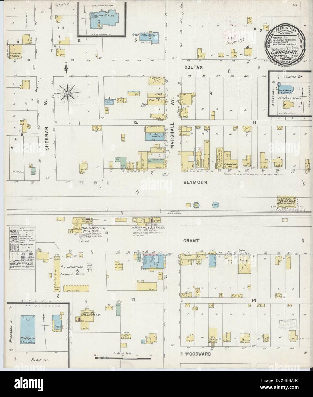 Map of chapman kansas hires stock photography and images Alamy