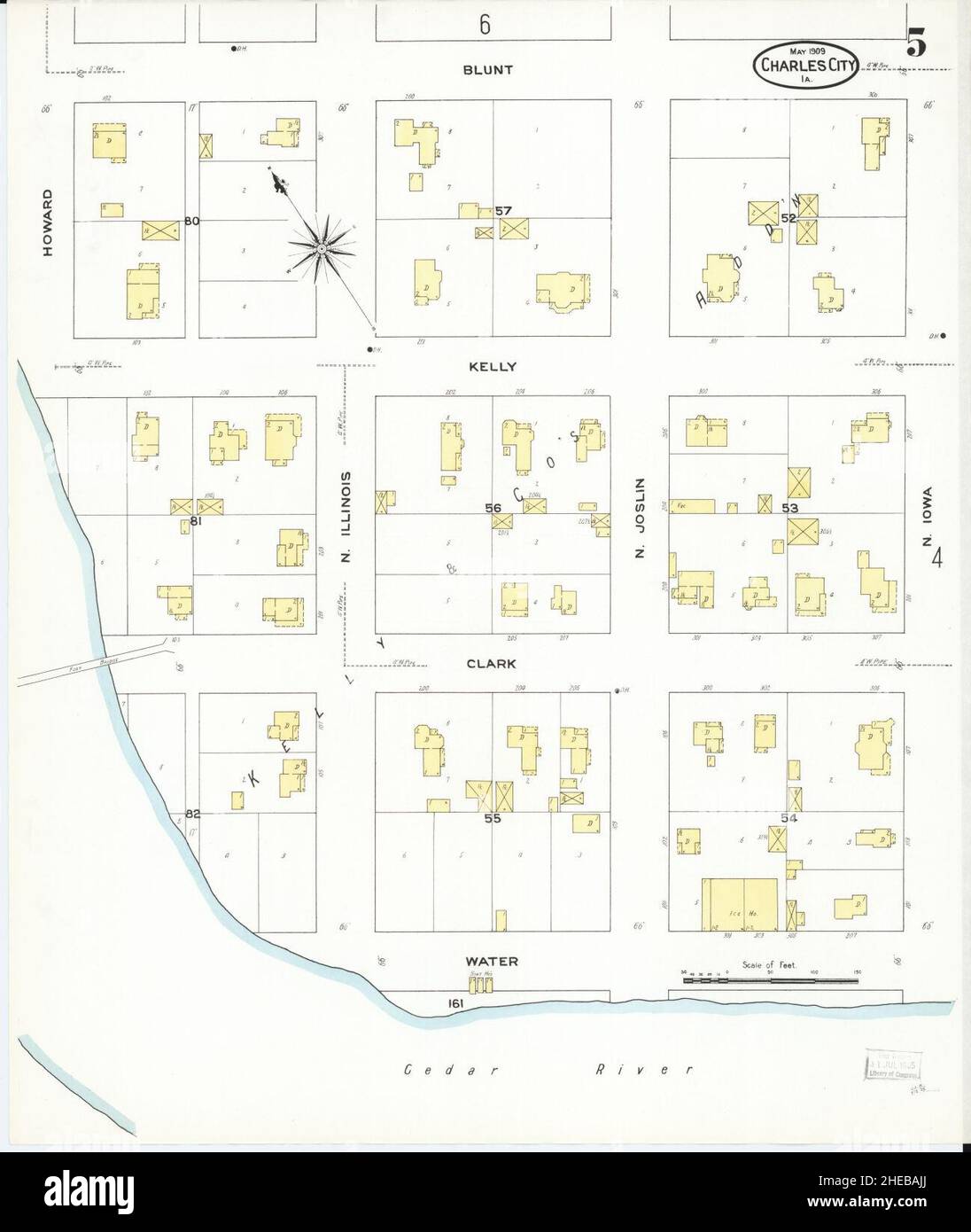 Charles city iowa map hi-res stock photography and images - Alamy