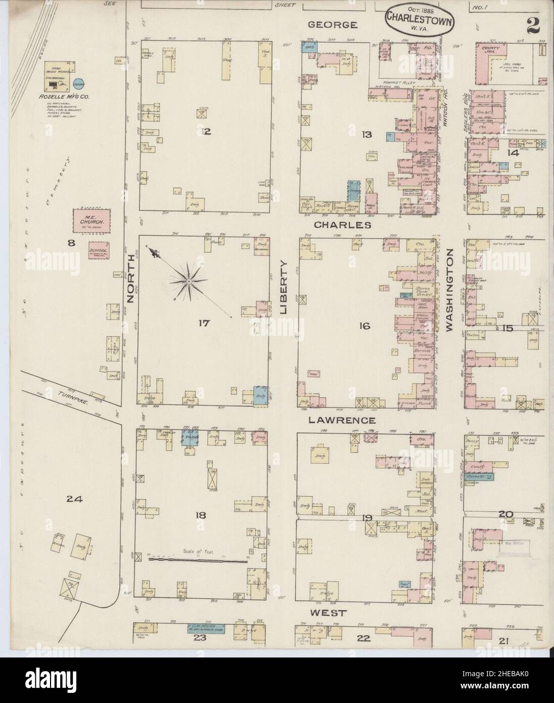 Map of charles town hi-res stock photography and images - Alamy
