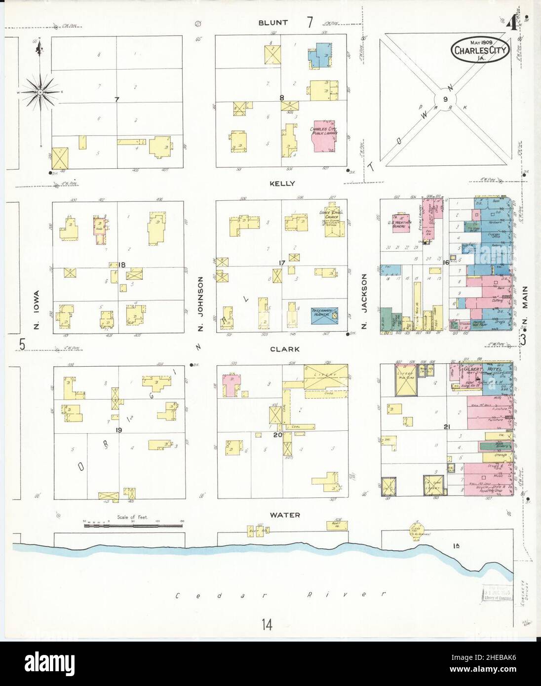 Charles city iowa map hi-res stock photography and images - Alamy