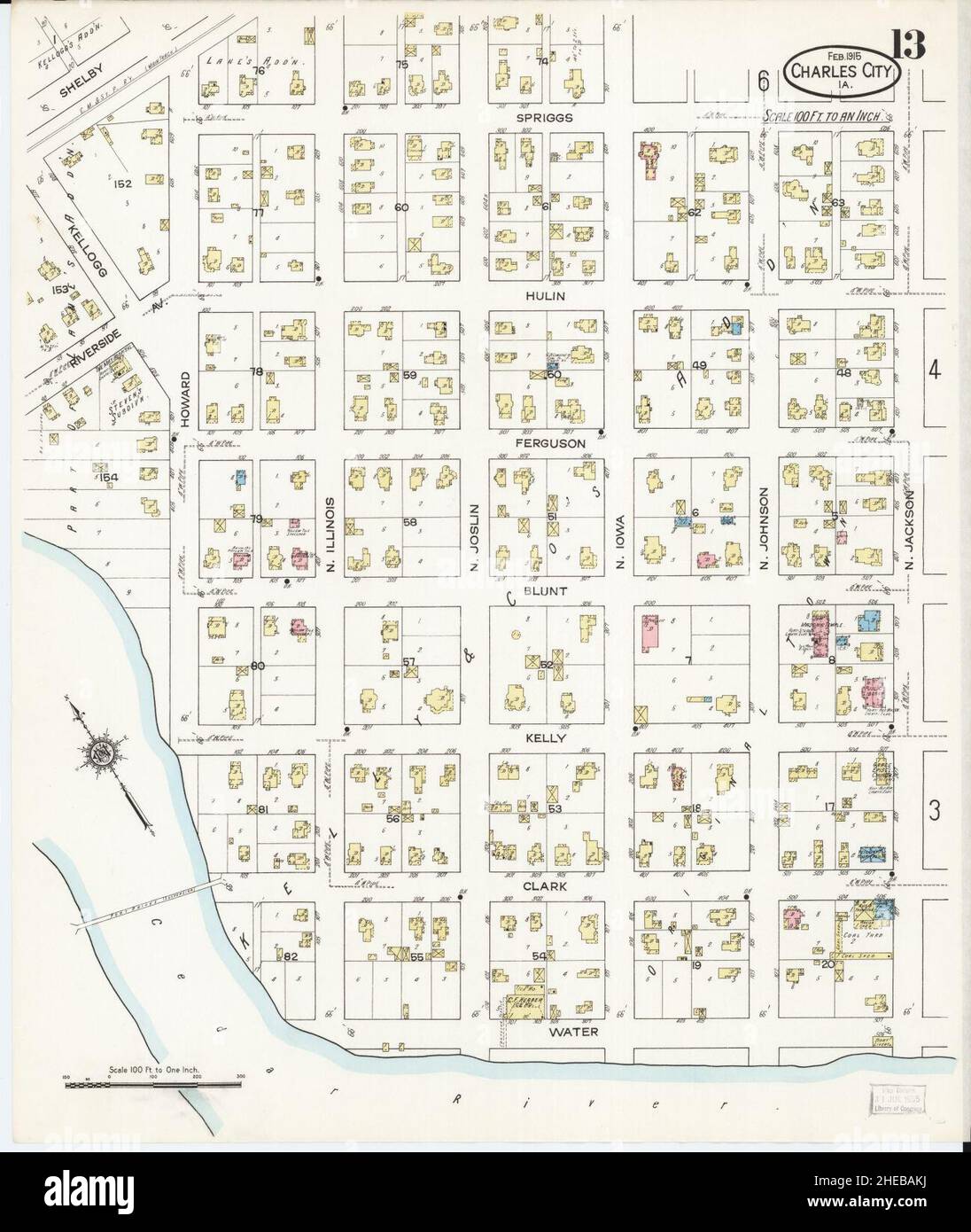 Charles city iowa map hi-res stock photography and images - Alamy