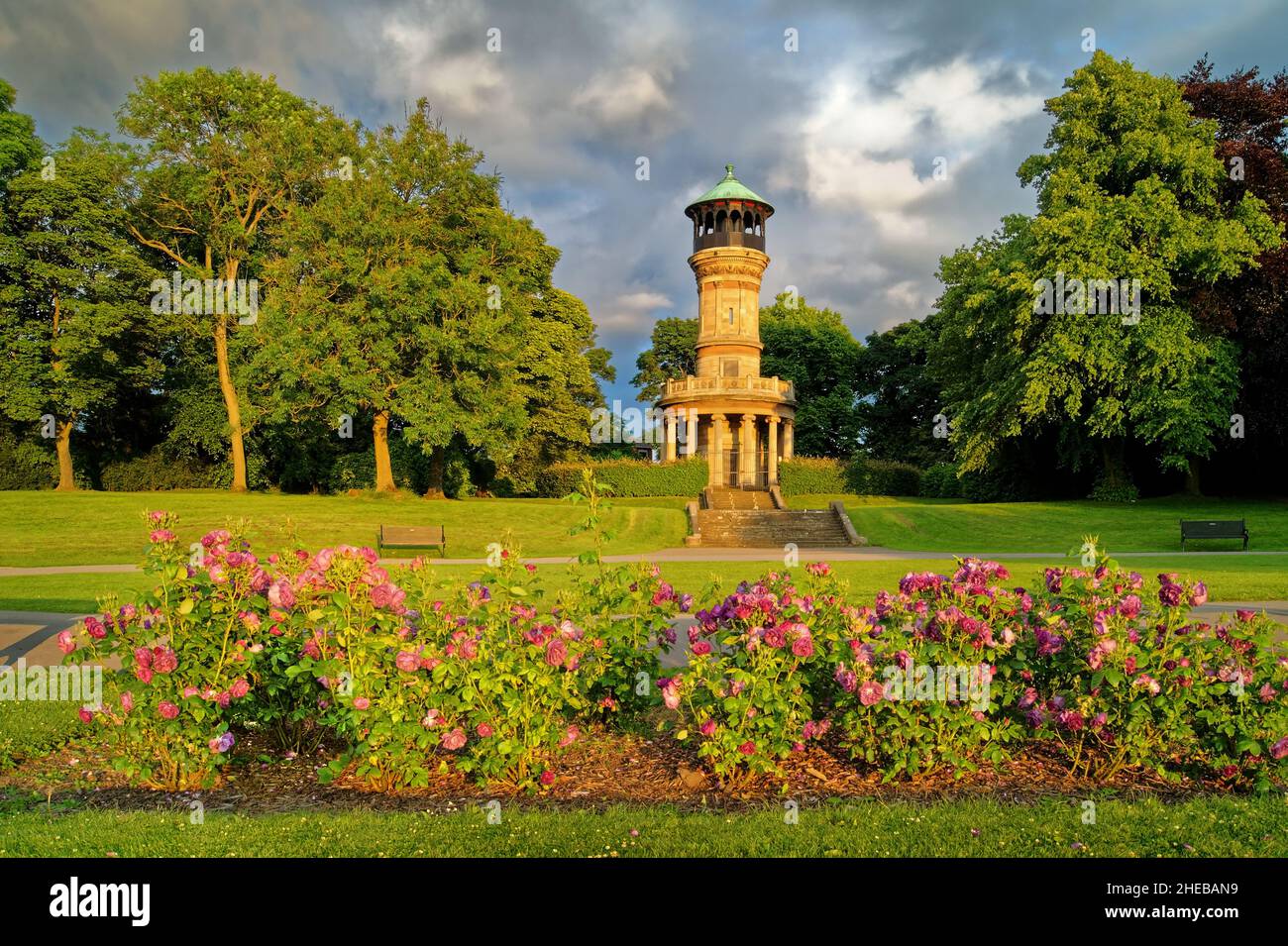 UK,South Yorkshire,Barnsley,Locke Park Tower Stock Photo Alamy