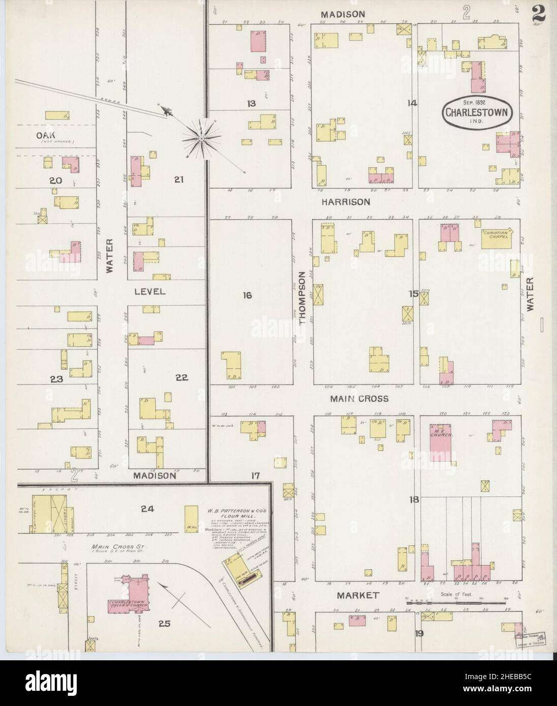 Charlestown indiana map hires stock photography and images Alamy