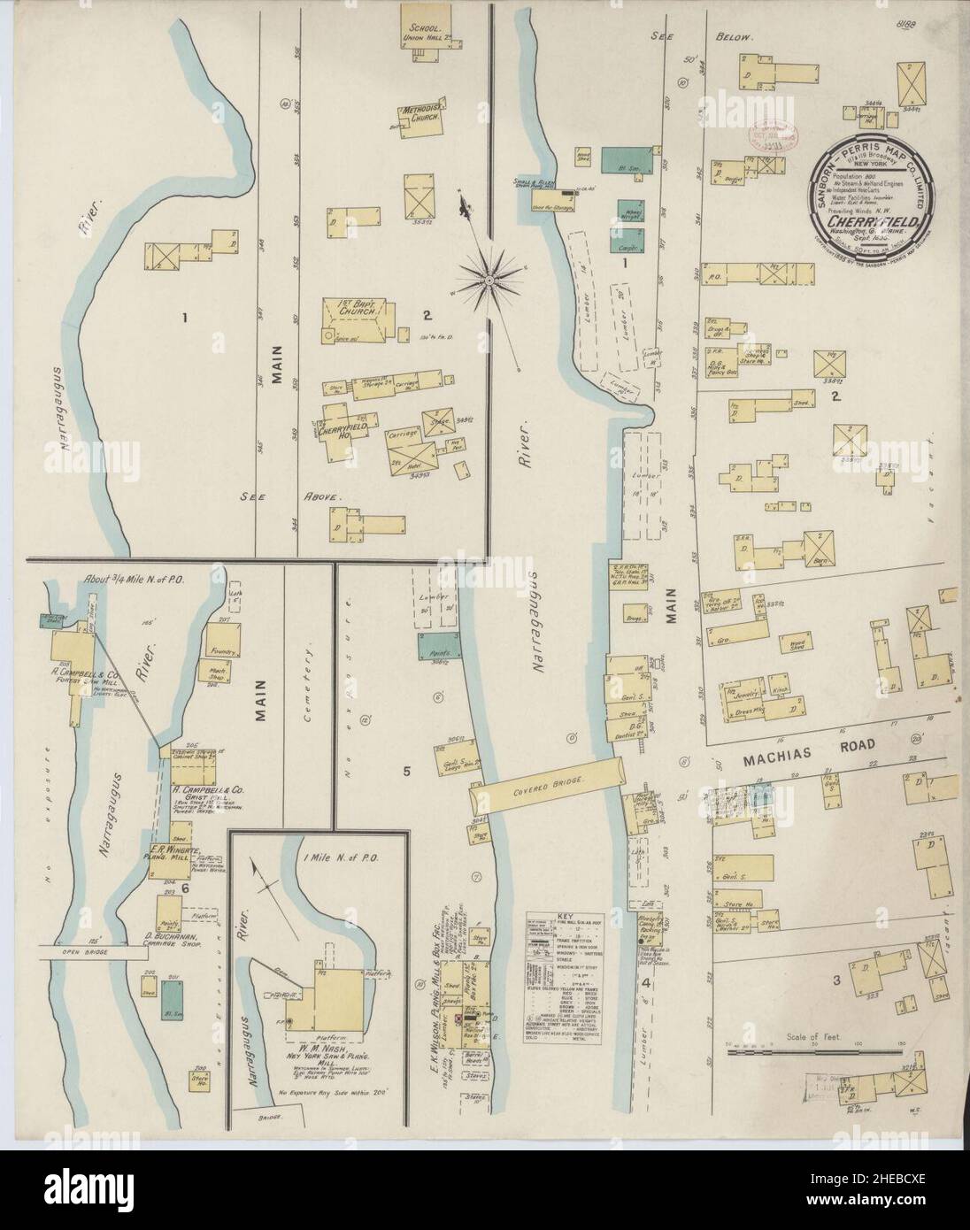 Cherryfield map hires stock photography and images Alamy
