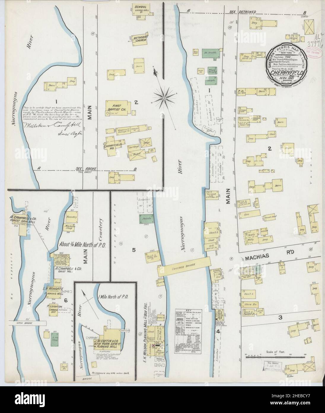 Cherryfield map hires stock photography and images Alamy