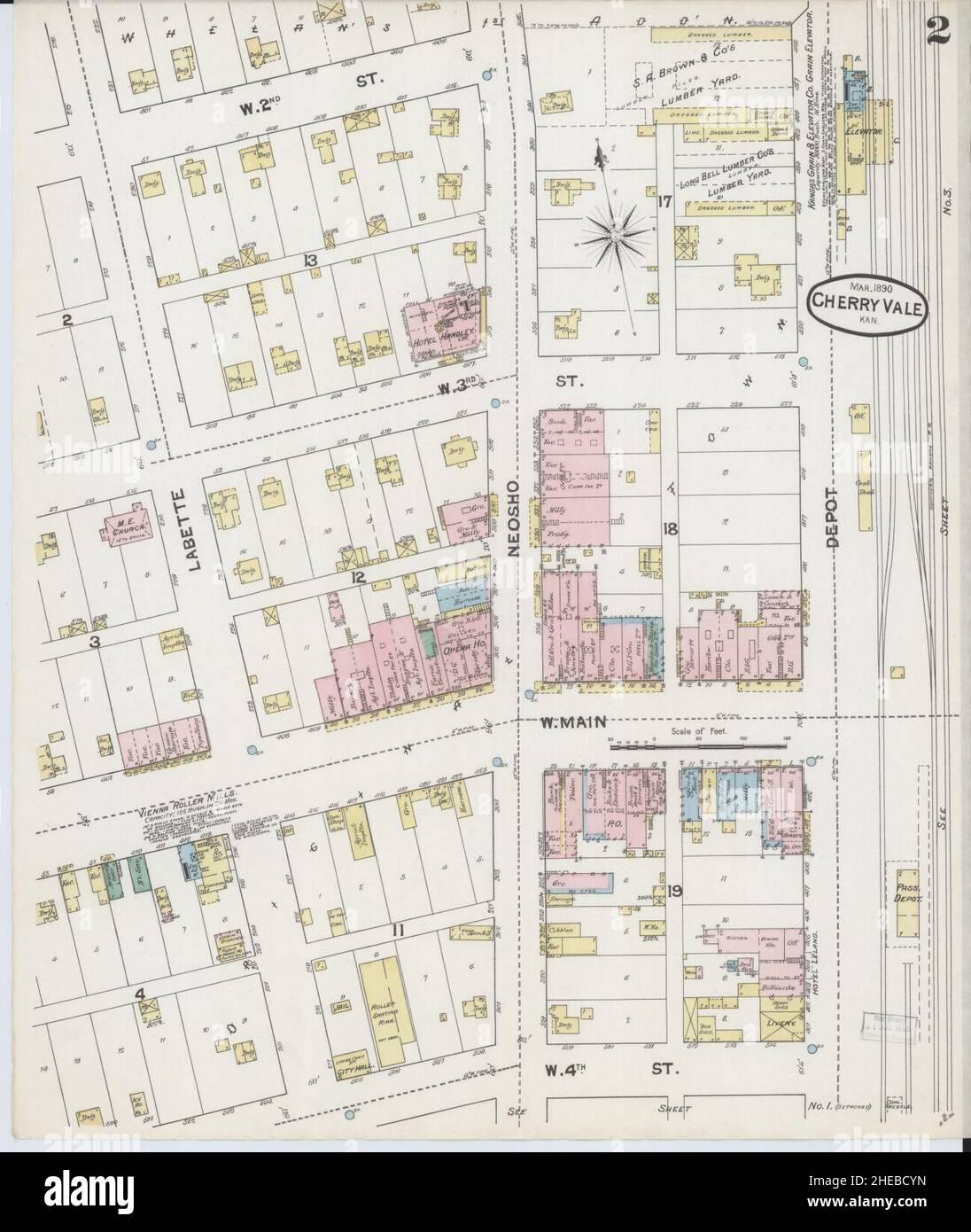 Cherryvale kansas map hires stock photography and images Alamy