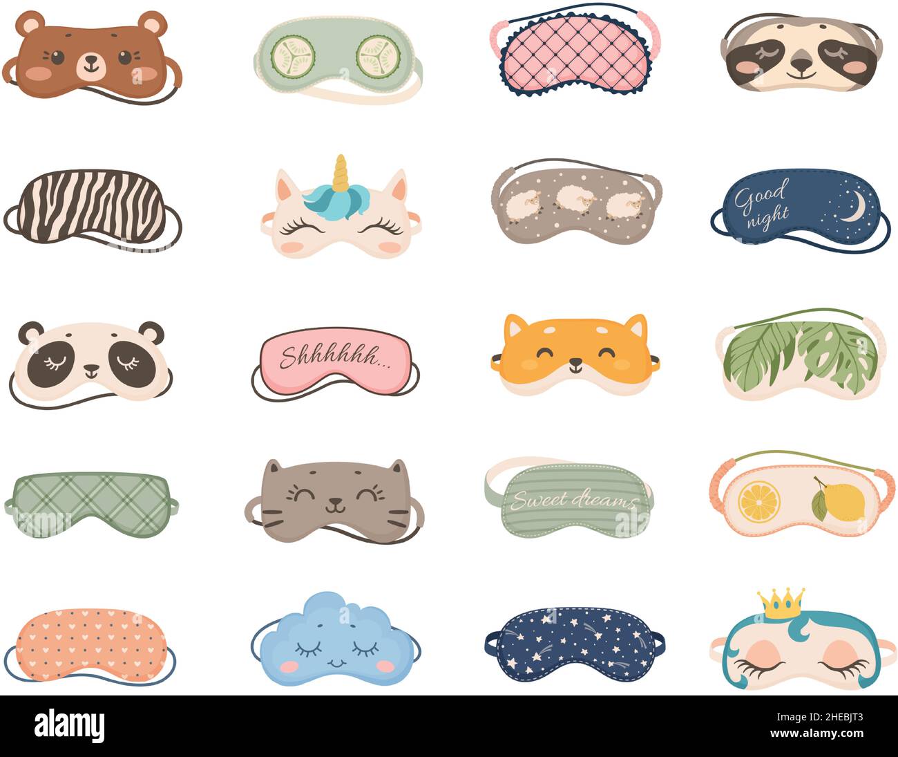 Cartoon sleeping mask hires stock photography and images Alamy