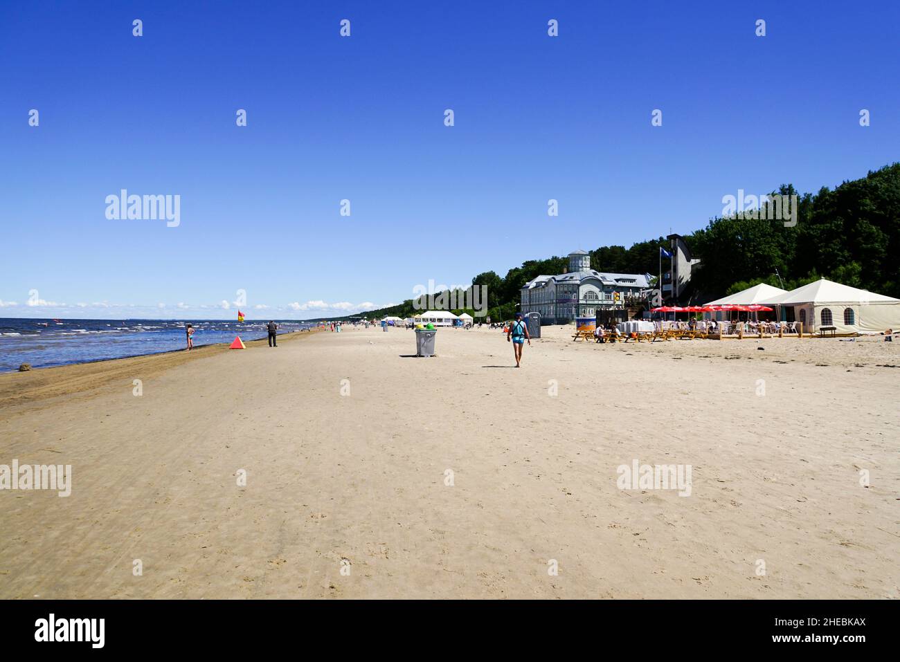 beach at Jurmala beach resort on the Baltic coast, Latvia Stock Photo