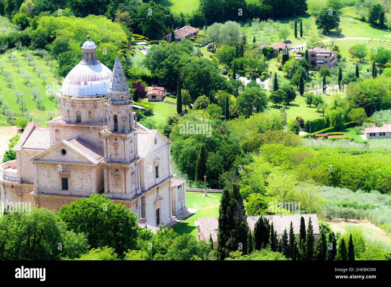 San Biagio church, Montepulciano, Tuscany, Italy Stock Photo