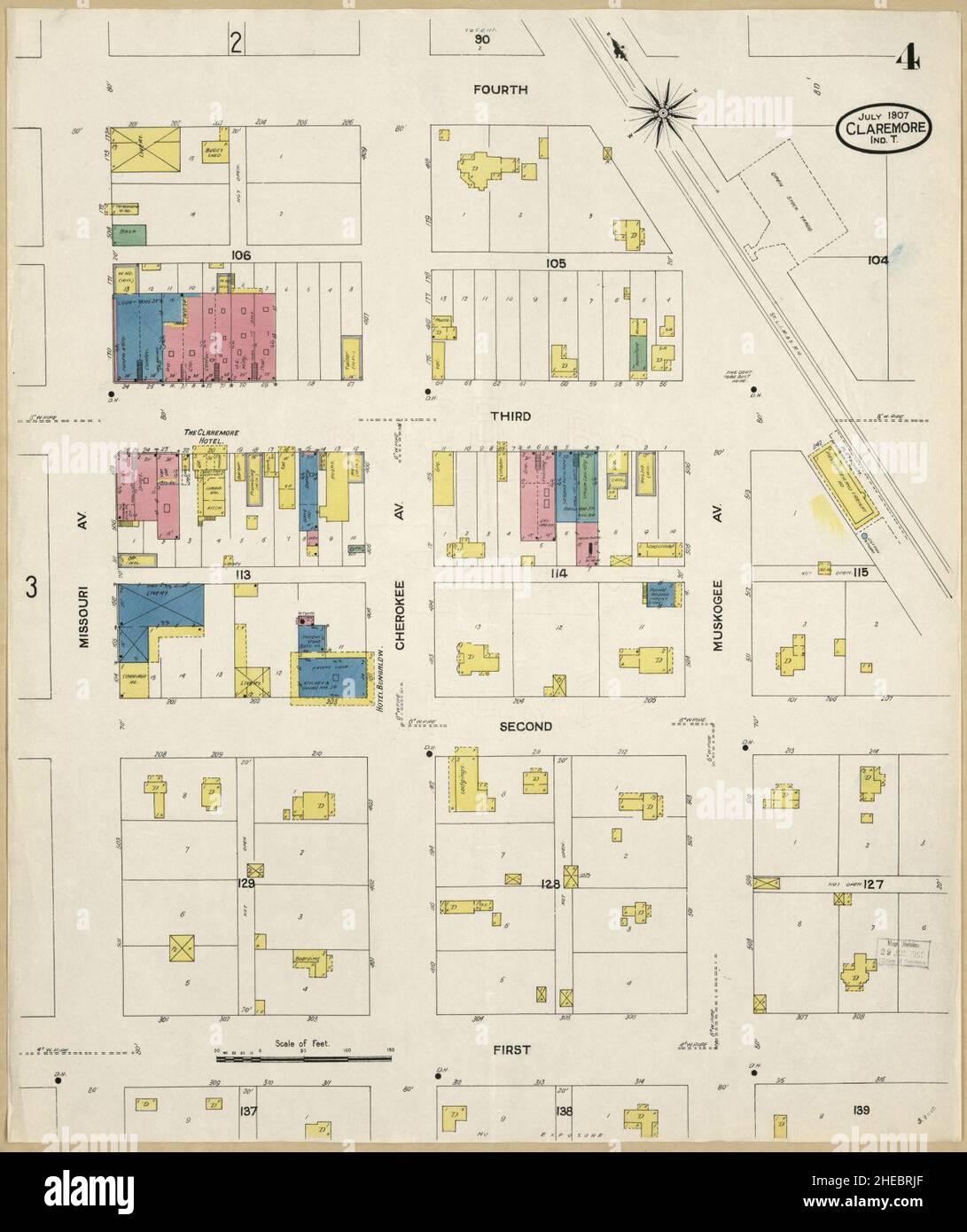 Map of claremore oklahoma hires stock photography and images Alamy