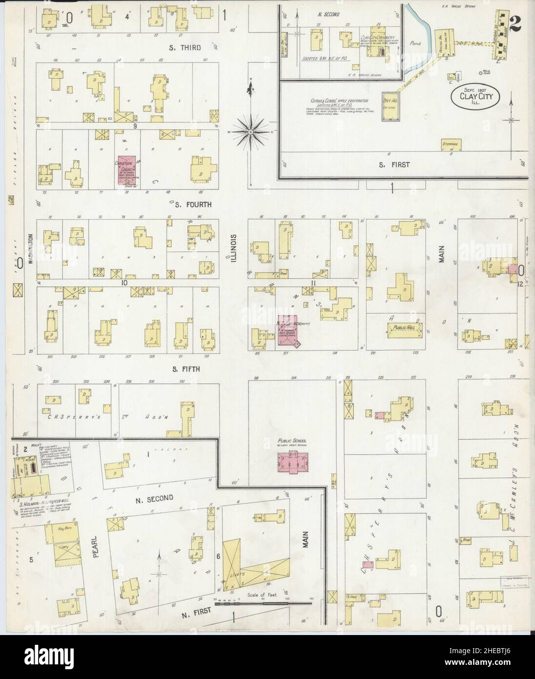 Map of clay city illinois hires stock photography and images Alamy