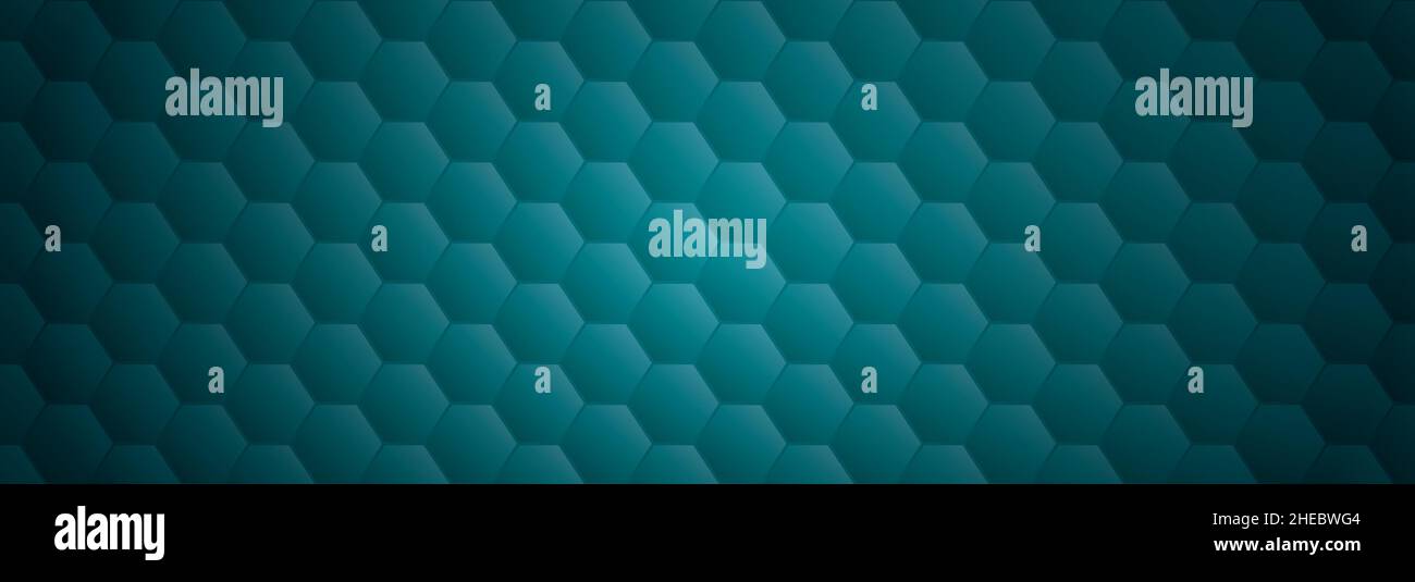 dark abstract honeycomb background banner template vector Stock Vector