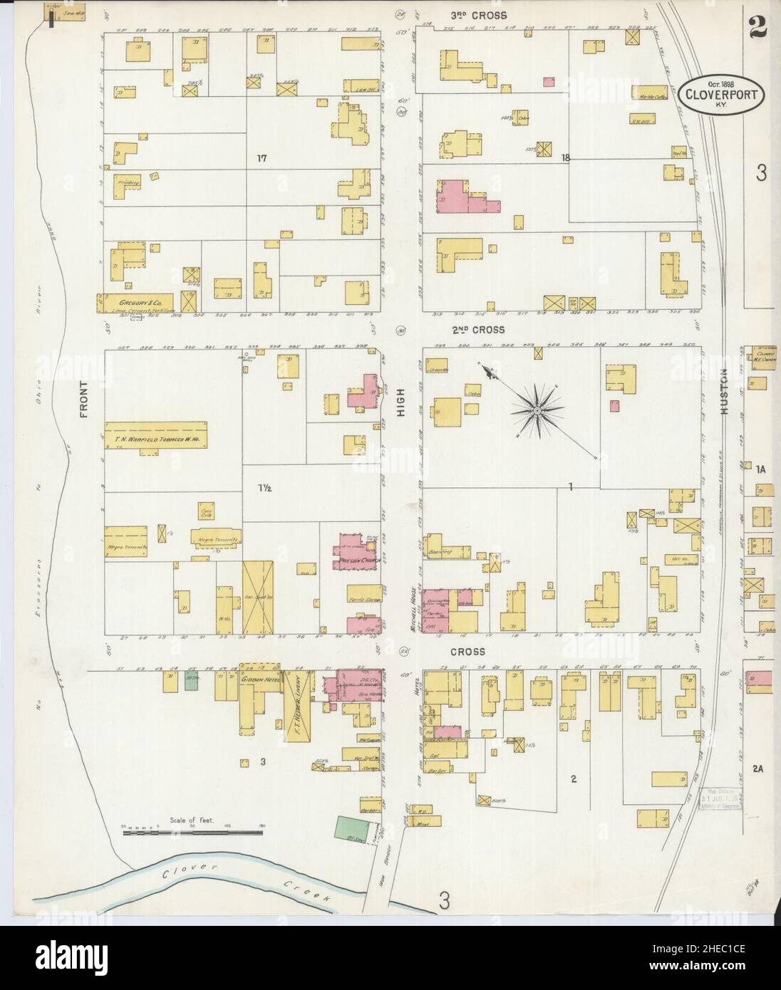 Cloverport kentucky map hires stock photography and images Alamy