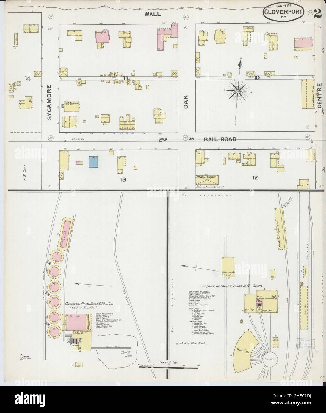 Cloverport kentucky map hires stock photography and images Alamy