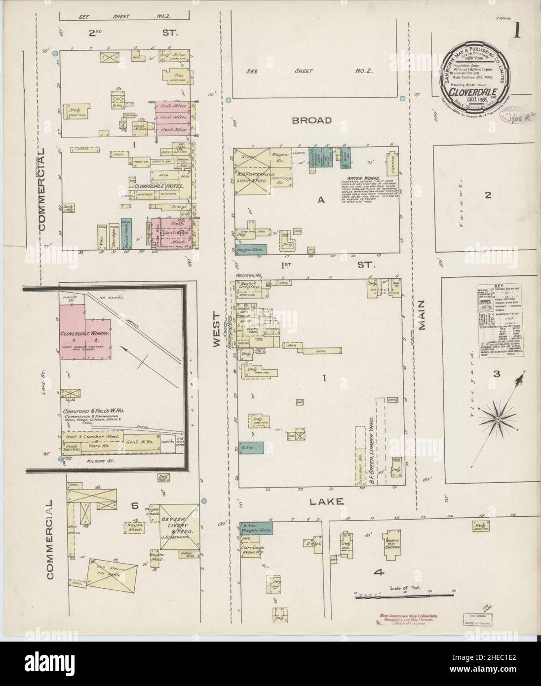 Cloverdale california map hires stock photography and images Alamy