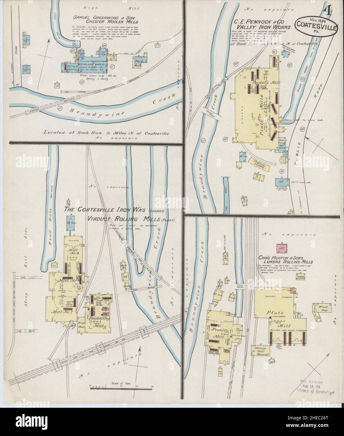 Map of coatesville hi-res stock photography and images - Alamy