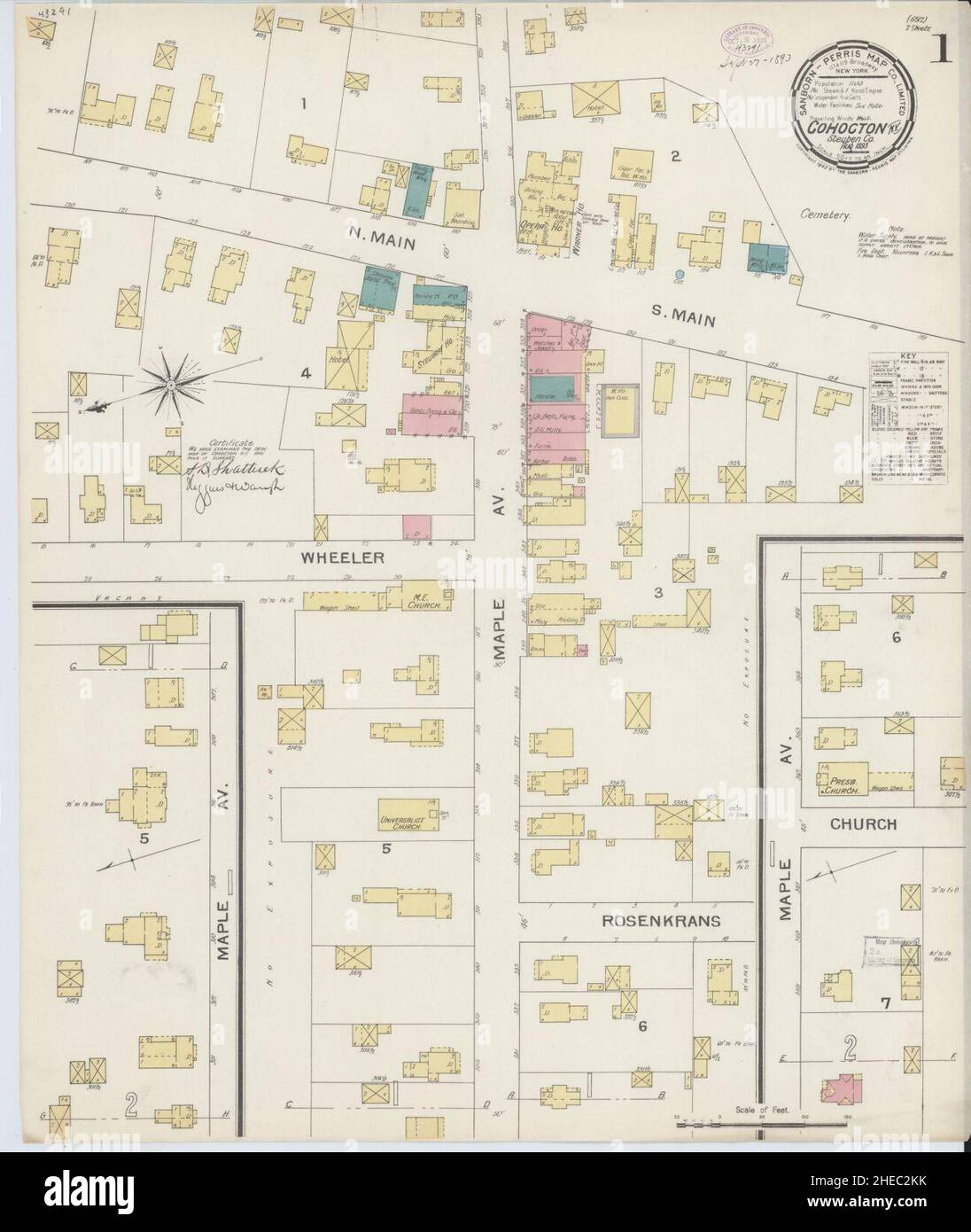 Map of cohocton hires stock photography and images Alamy