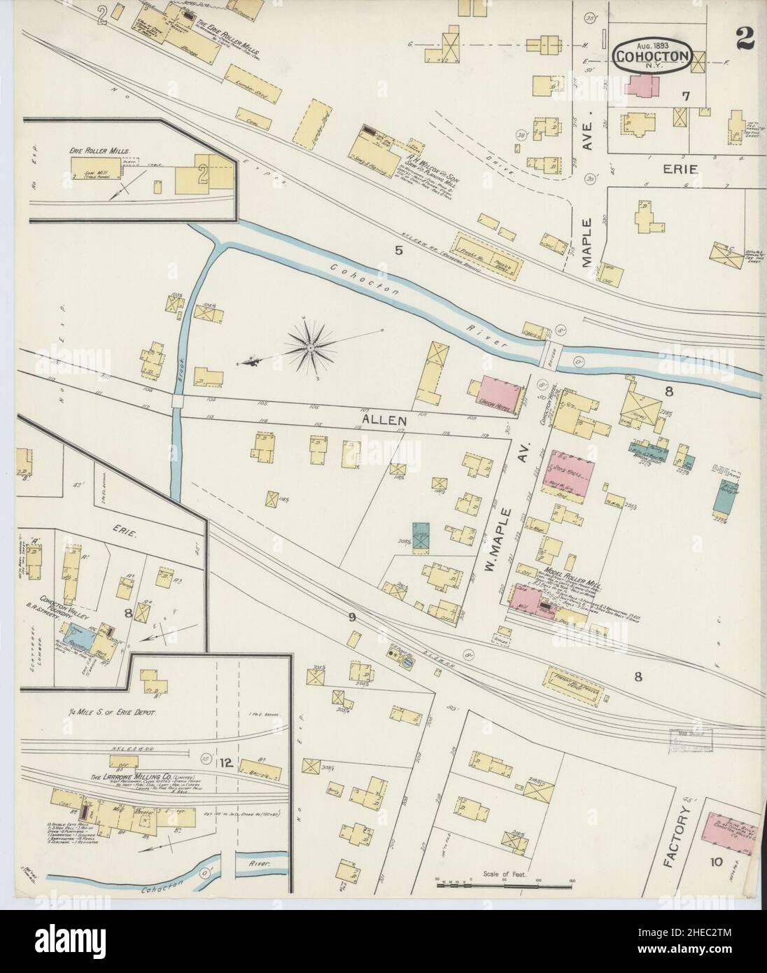 Cohocton new york map hires stock photography and images Alamy