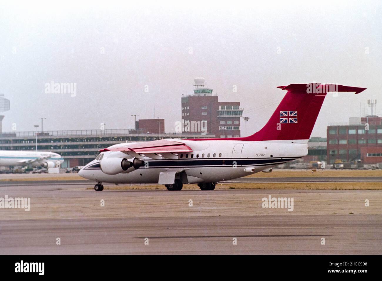 The Royal Queens Flight ze702 at Heathrow Airport 23rd August 1994