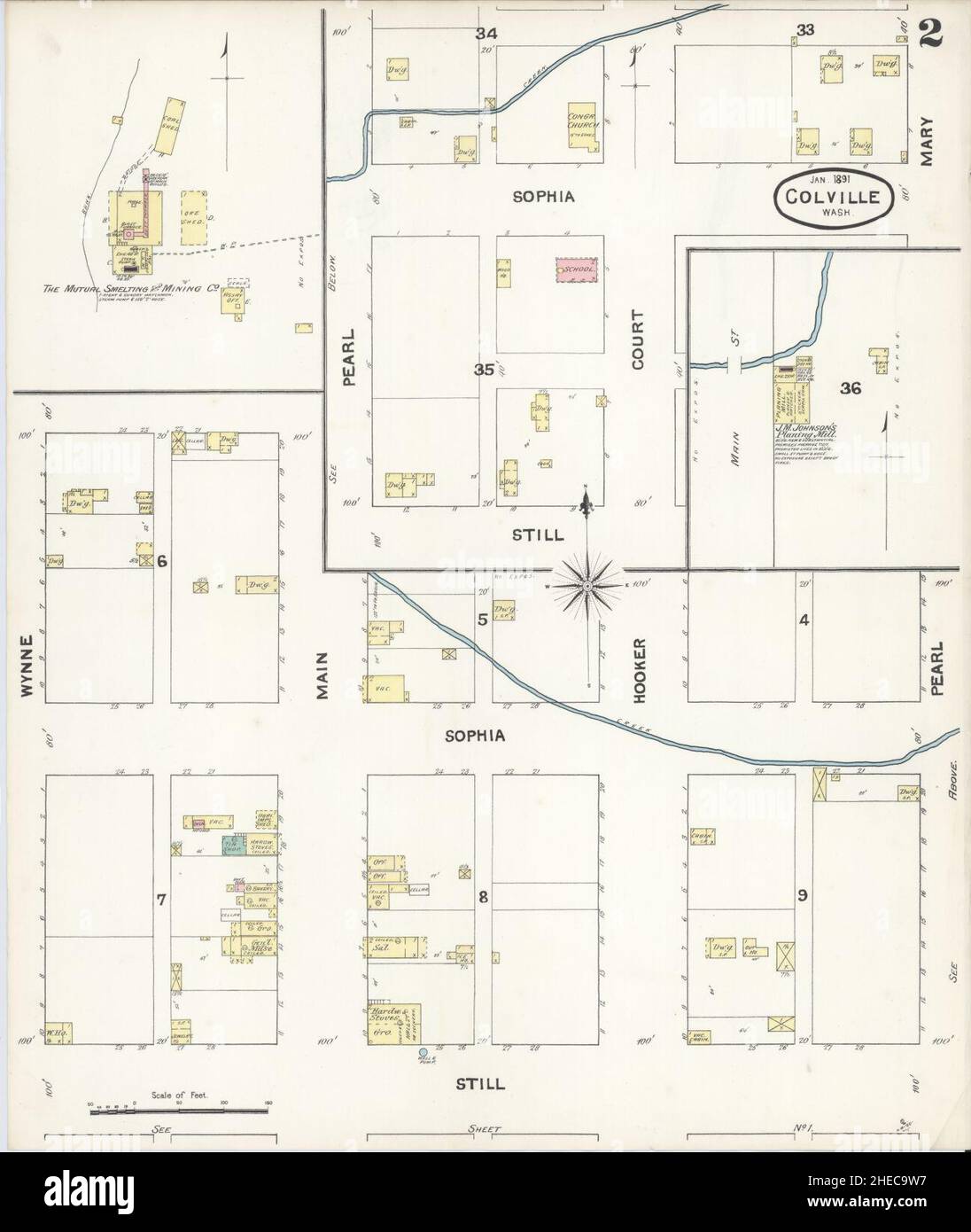 Map of colville washington hires stock photography and images Alamy