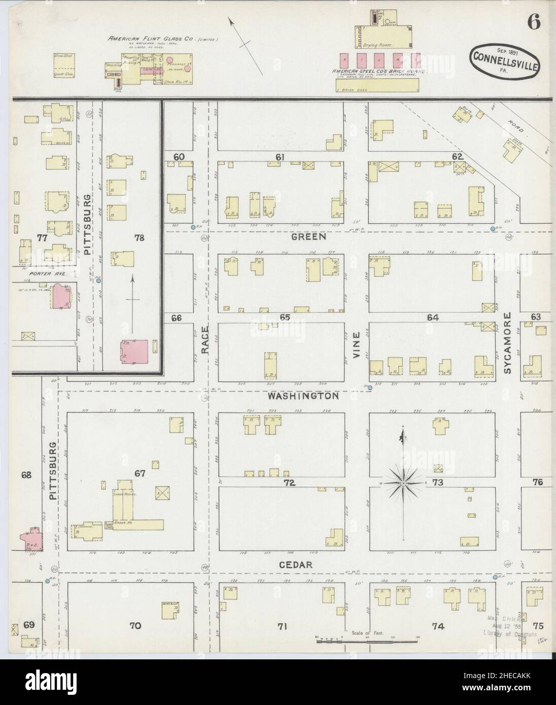 Map Of Connellsville High Resolution Stock Photography and Images Alamy
