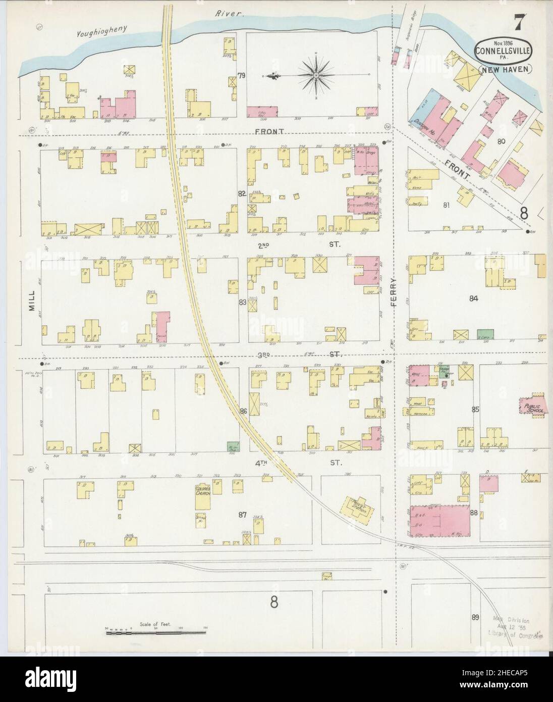 Map Of Connellsville High Resolution Stock Photography and Images Alamy
