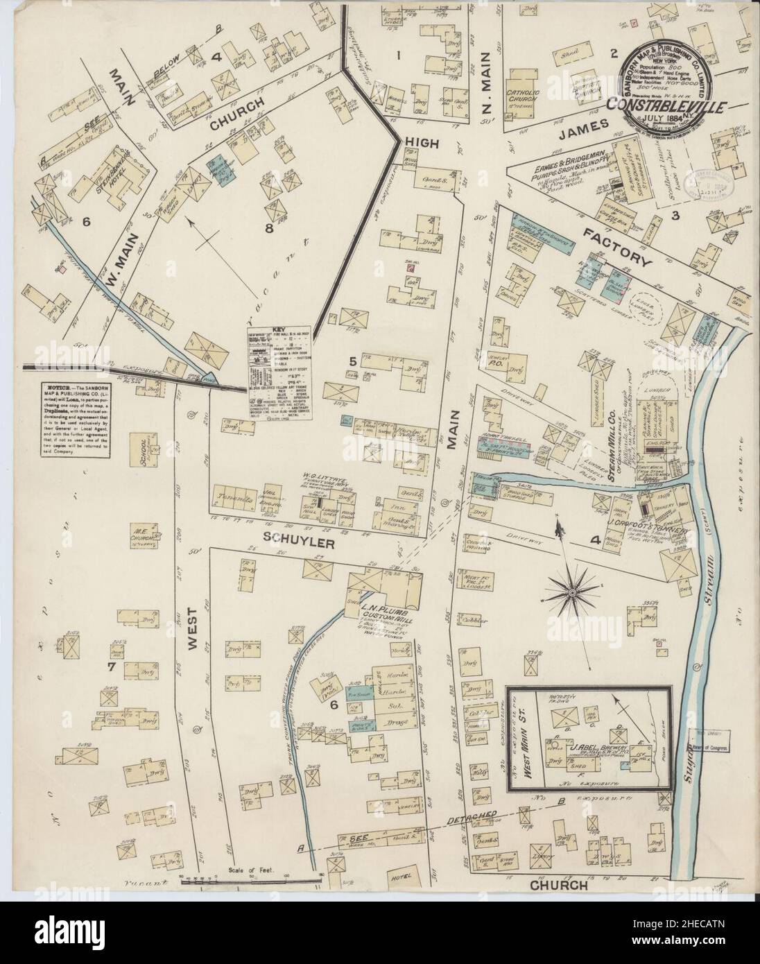 Map of constableville hires stock photography and images Alamy